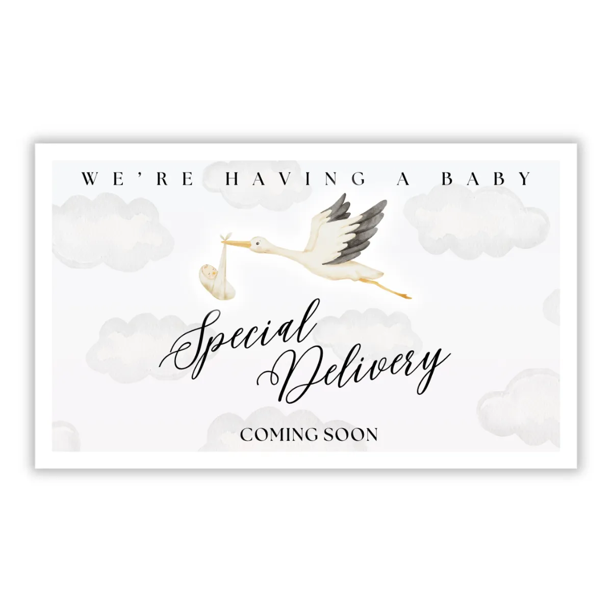 Baby Stork Wine Labels (4.75x3.75) Image 4