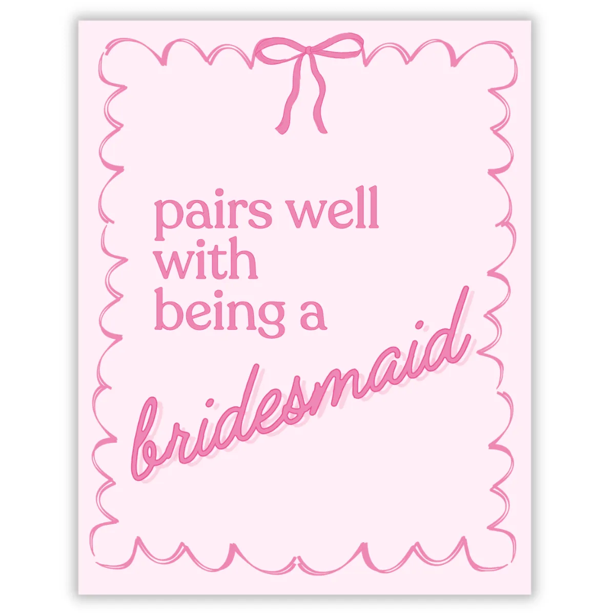 Bridesmaid Bow Bottle Labels (3x5) Image 4