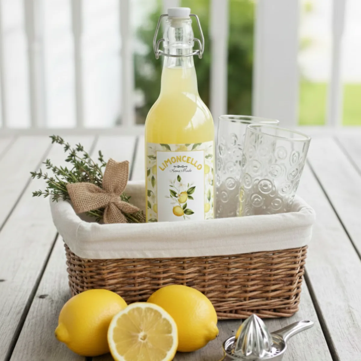 Limoncello flip-top bottle labels image 2