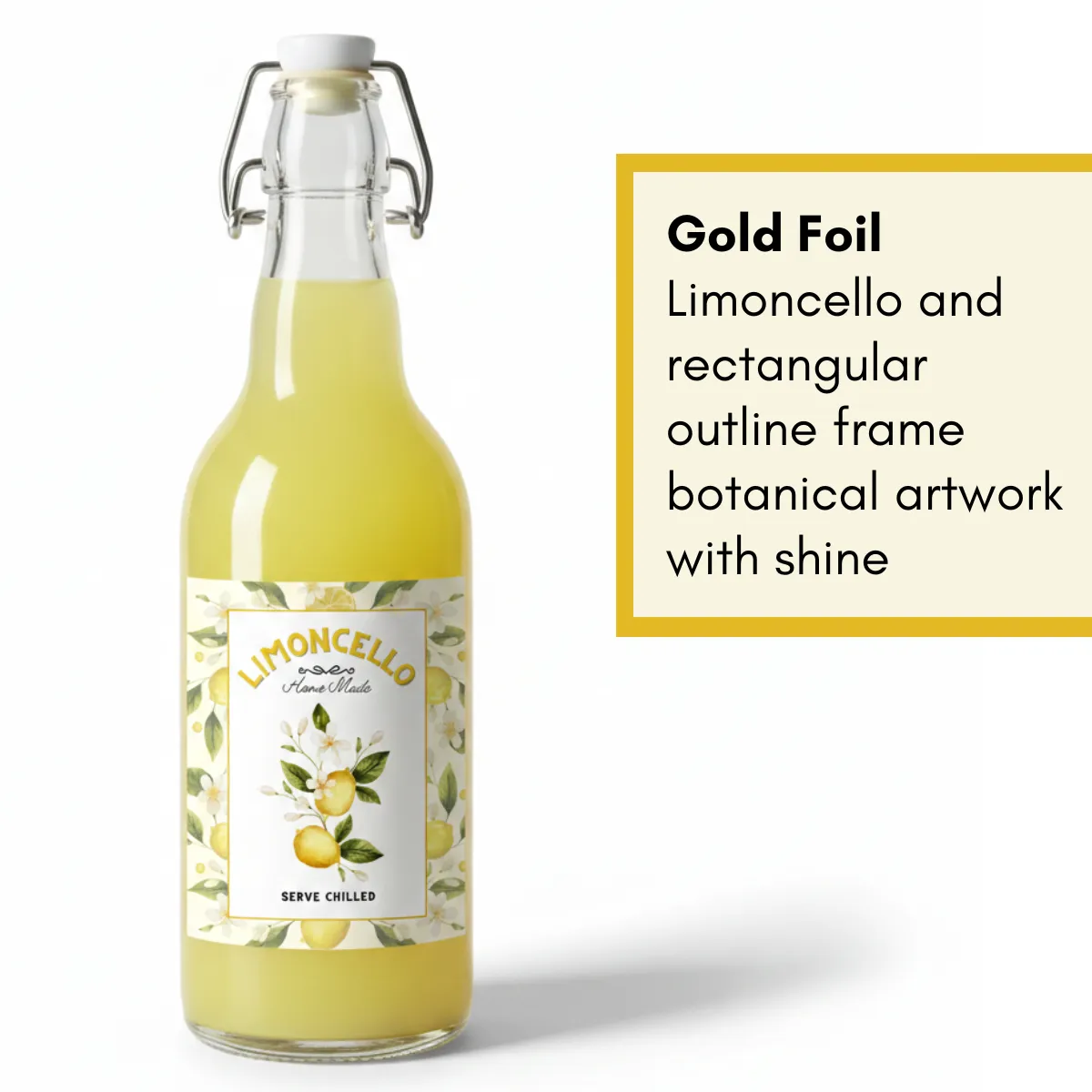 Limoncello flip-top bottle labels image 5
