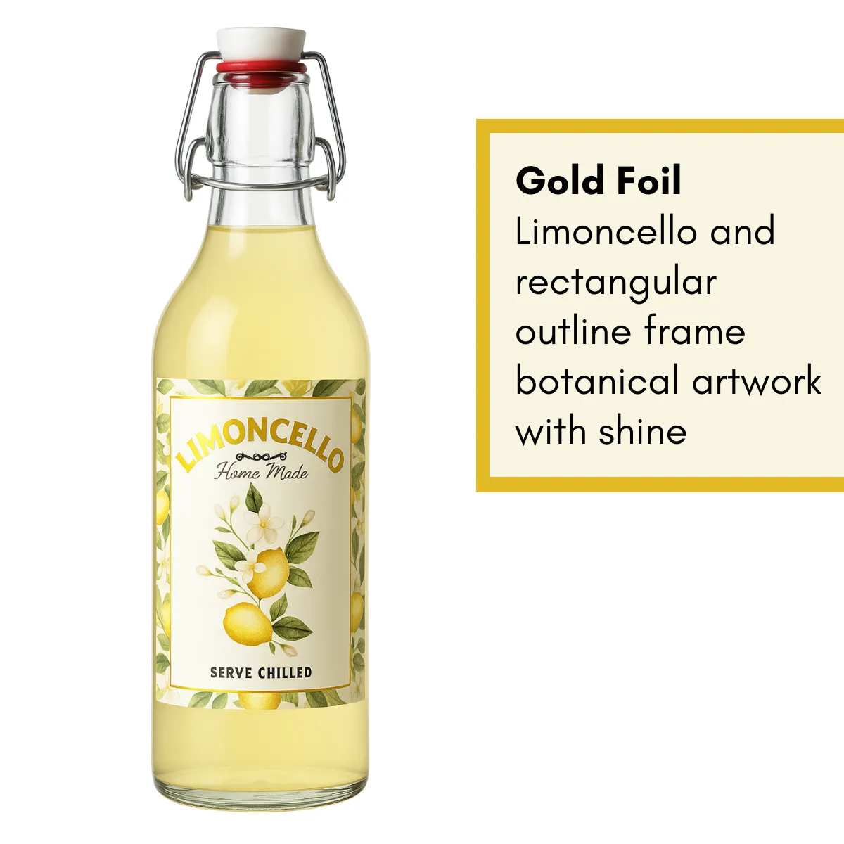 Limoncello flip-top bottle labels image 5